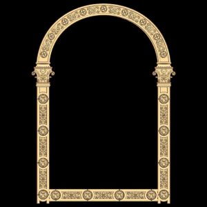 3d STL Model for CNC Religion Mirror Frame (13)