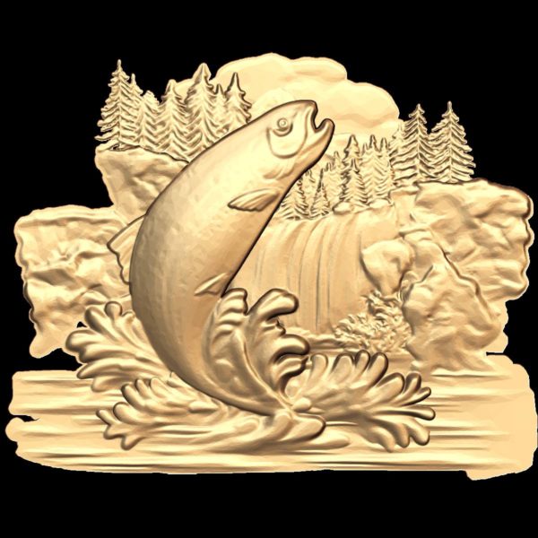 3d STL Model for CNC Fish (219)