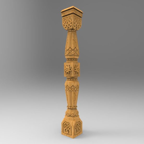 3d STL Model for CNC Baluster (697)