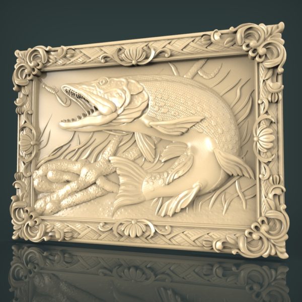 3d STL Model for CNC and 3d Printer Bas-Relief 1063