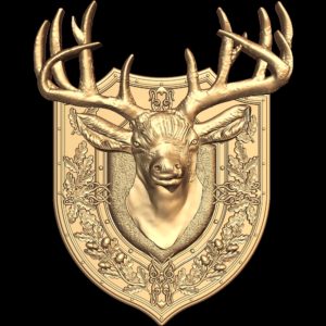 3d STL Model for CNC Coat of Arms 798