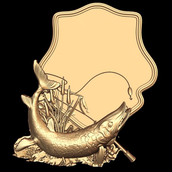 3d STL Model for CNC Coat of Arms 804