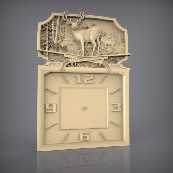 3d STL Model for CNC Wall clock