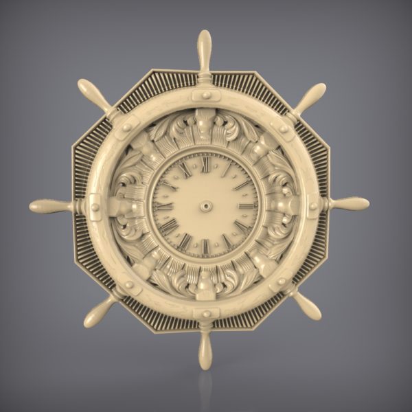 3d STL Model for CNC and 3d Printer Clock 892