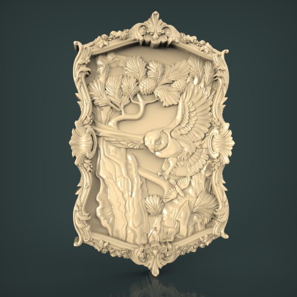 3d STL Model for CNC and 3d Printer Bas-Relief 931