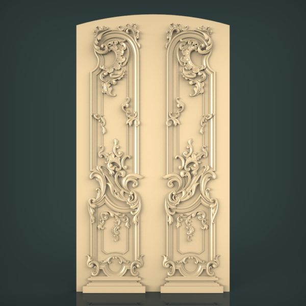 3d STL Model for CNC and 3d Printer Door 1219