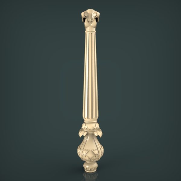 3d STL Model for CNC and 3d Printer Baluster 1328