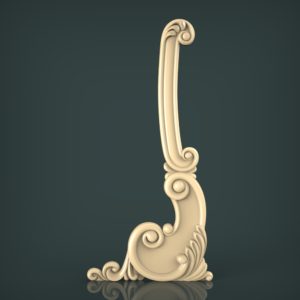 3d STL Model for CNC and 3d Printer Decor 1618